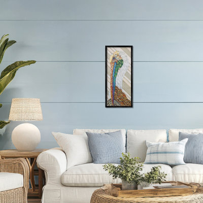 Giclée encadrée de pélican Wild and Free Collage, design par Lisa Morales