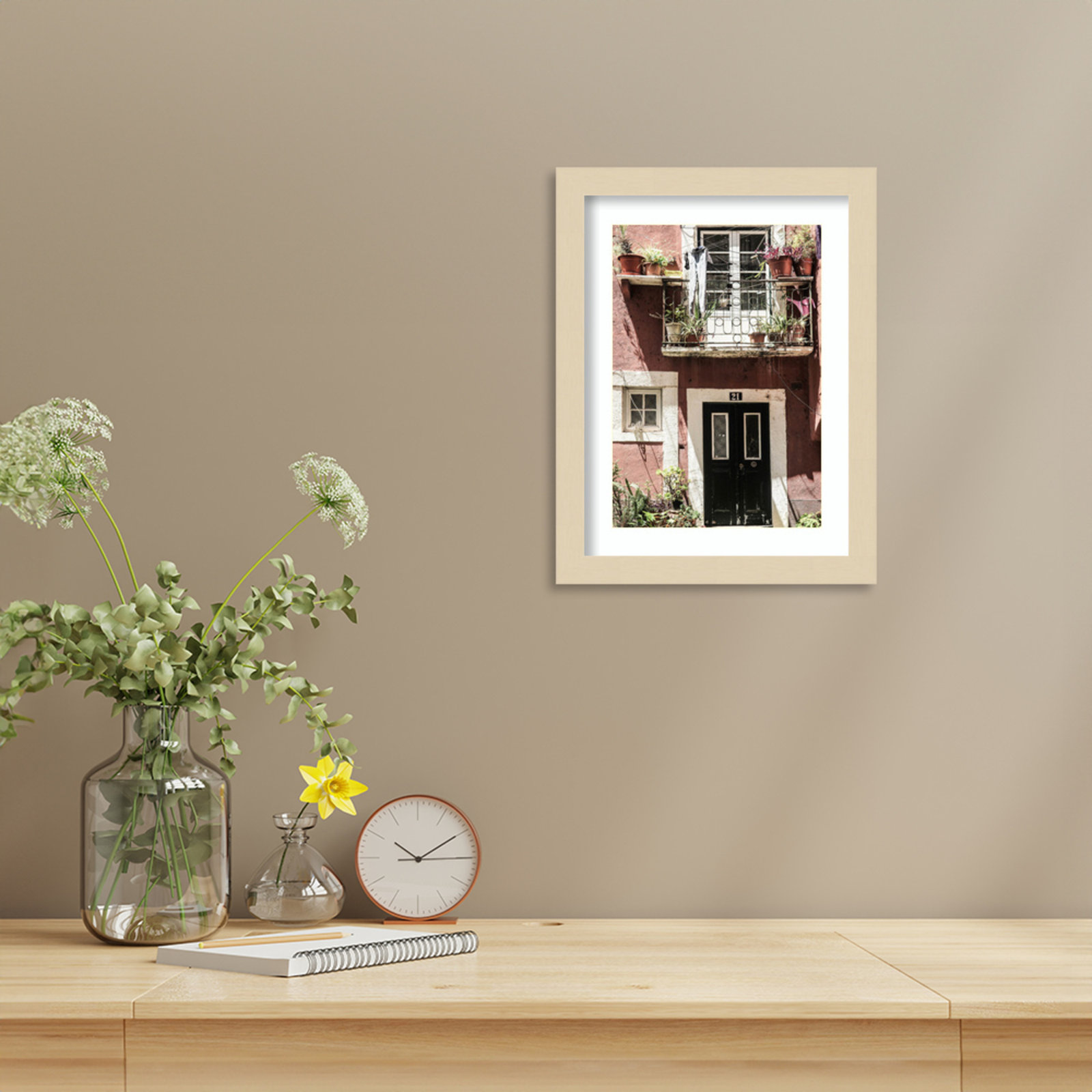 No 21 by Shot by Clint Wood Framed Wall Art Print, Brown, 13" H x 10" W