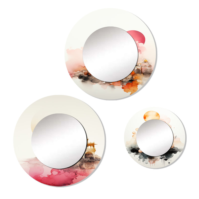 Ellioth Metal Round Mirror