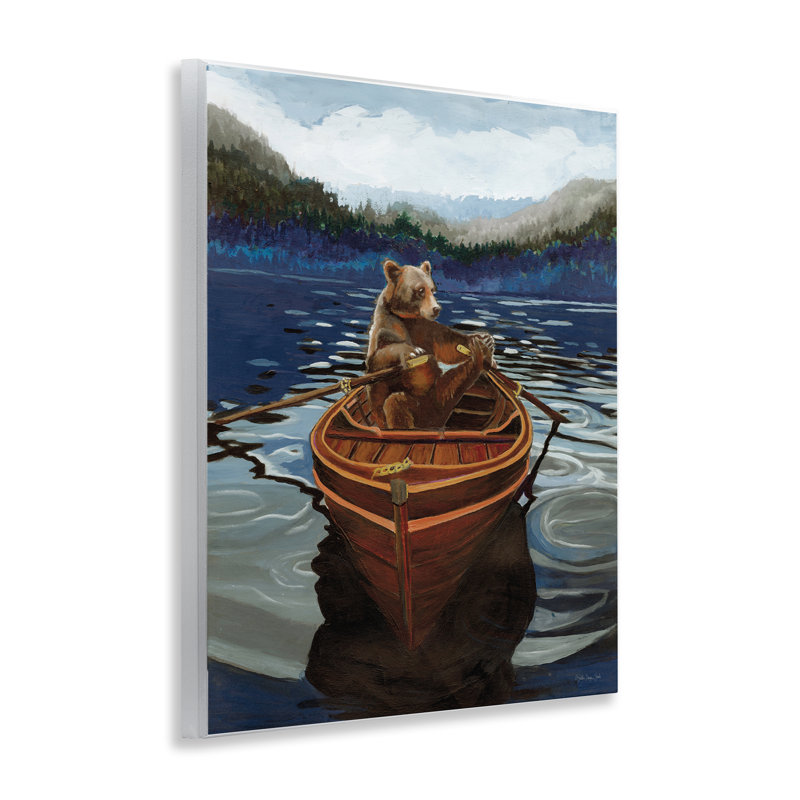 «Brown Bear on Row Boat» par Stellar Design Studio