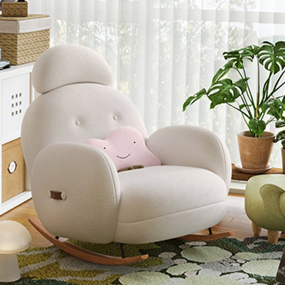 Euclid wooden best sale rocker glider