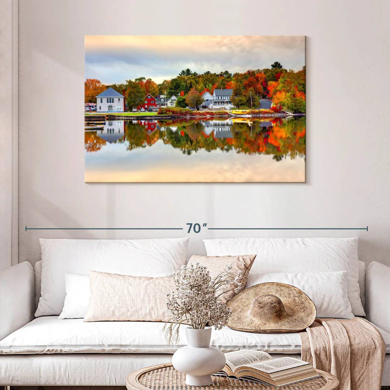 Couleurs d'automne du lac Moosehead, H 30 po x l 45 po