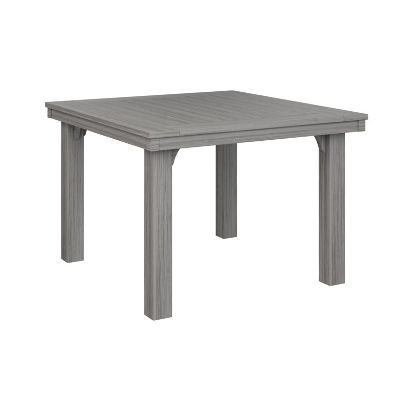 Table de salle à manger carrée Berlin, Bois flottant gris