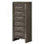 Commode 7 tiroirs pour la lingerie, gris