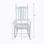 Chaise berçante en bois-736043434