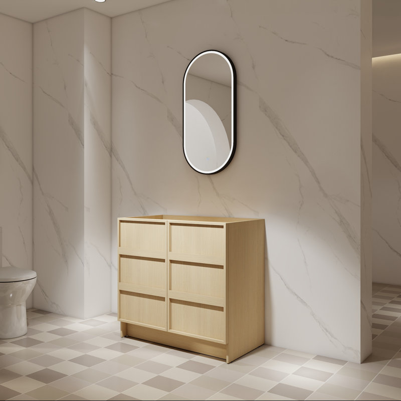 Base de meuble-lavabo 36 po avec portes à fermeture en douceur, 36"