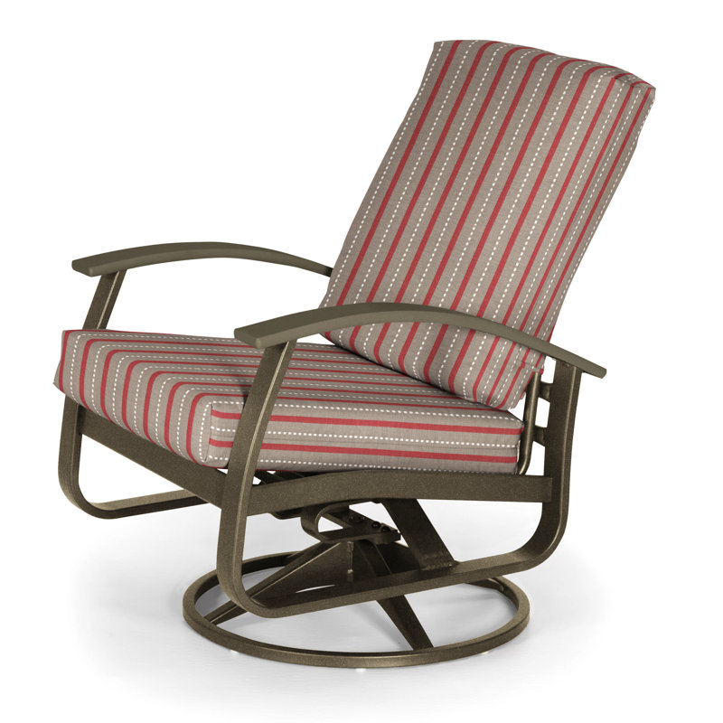 Belle Isle Outdoor Swivel Lounge Chair, Canvas Navy Sunbrella® Canvas, Textured Beachwood, Beachwood P40