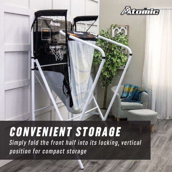 Atomic Gold Basketball Shootout with LED Rims and Storage