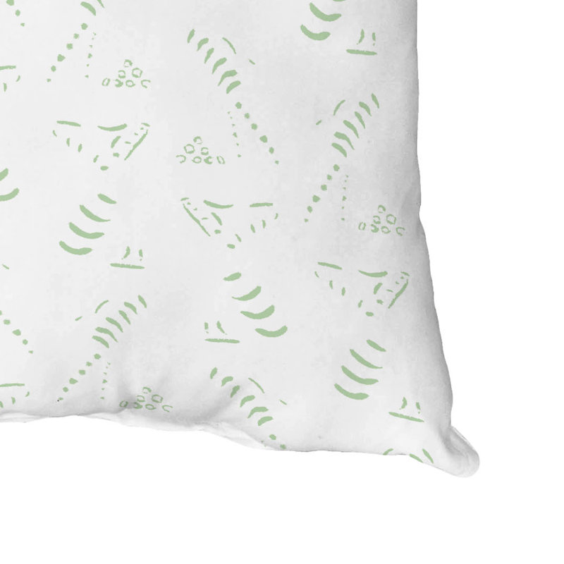 Outdoor Reversible Throw Pillow, Light Green