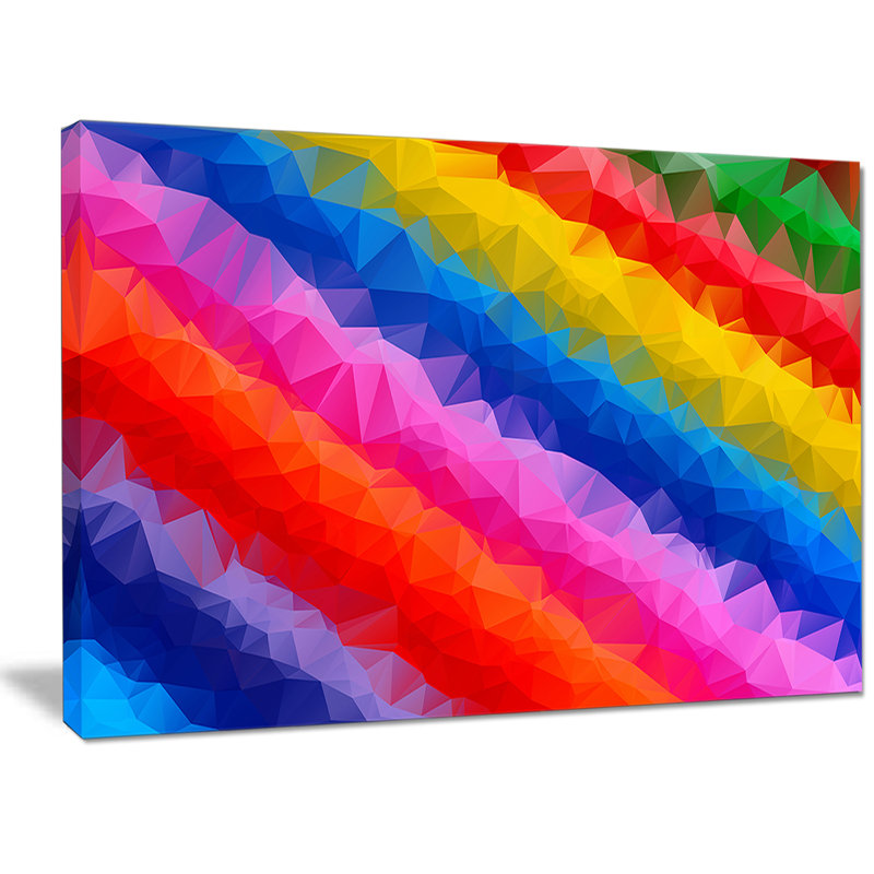 " Polygonal Pencils ", 8" H x 12" W x 1" D