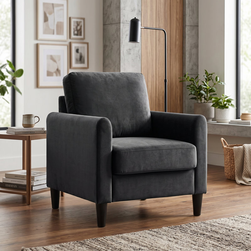 Lidio large, Velours gris