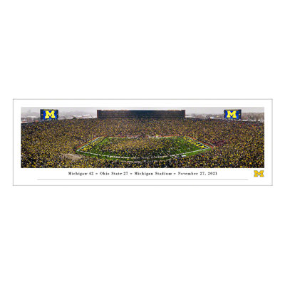 Michigan Football Celebration Panoramic Print