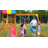 SuniBoxi Backyard Swing Set: Slide, Wall, Sandbox, Monkey Bar, Etc. Outdoor Play for 3-6-Year-Olds.