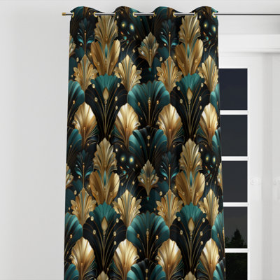 Avander - Damask Blackout Grommet Curtain - 1 panel