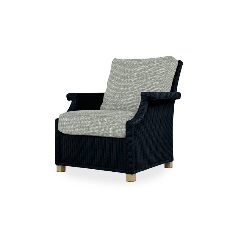 Hamptons Outdoor Lounge Chair, Cottage Pepper, Ebony