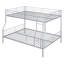 Lit double superposé au-dessus de grand lit double en métal-1326545930