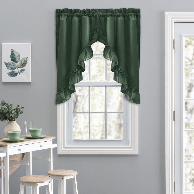 Cantonnière festonnée de couleur unie de 60 po Ellis, Récoltes