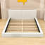 Wood Queen Upholstered Platform Bed with Headboard-890168720