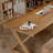 Nut-brown+Black Rectangular Solid Wood+Iron desk-1680361192