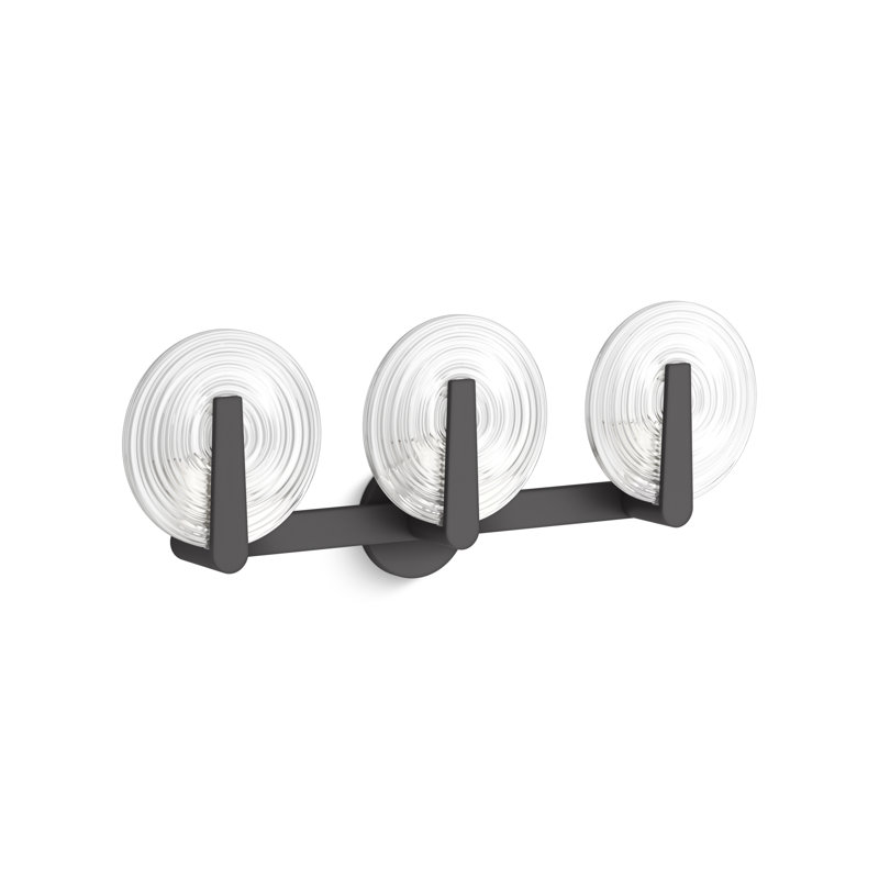 Hint Three-Light Sconce, Matte Black