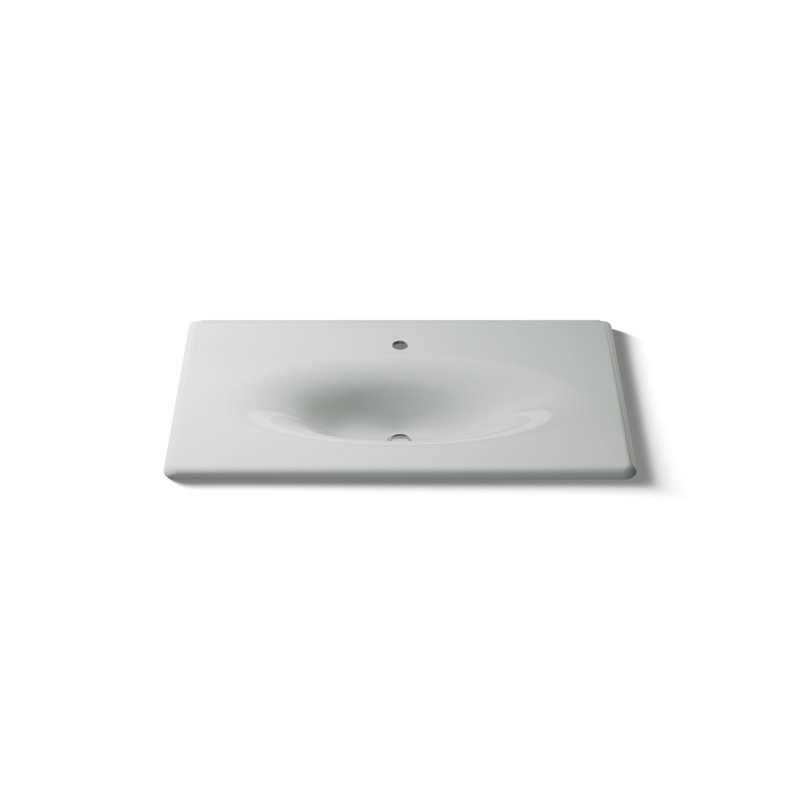 Iron Impressions 38" Single Bathroom Vanity Top, Single, Ice Gray