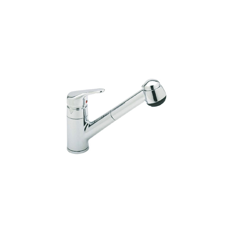 Pull Out Faucets Single Handle Kitchen Faucet, Satin Nickel