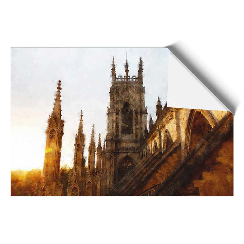 York Minster Painting - Frameless Print, 42cm H x 59cm W x 0.1cm D