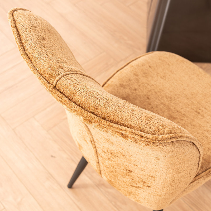 Pirali 20'' H Upholstered Side Chair, Brown