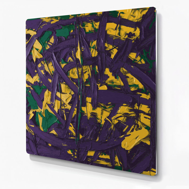 Art mural en métal Neo Expressionism 54, H 144 po x l 144 po x P 0,05 po