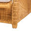 Chaise longue bali & pari en rotin naturel avec coussin - Fauteuil d'appoint en osier tressé à la main, dossier et accoudoirs arrondis, idéal pour le salon ou la véranda.