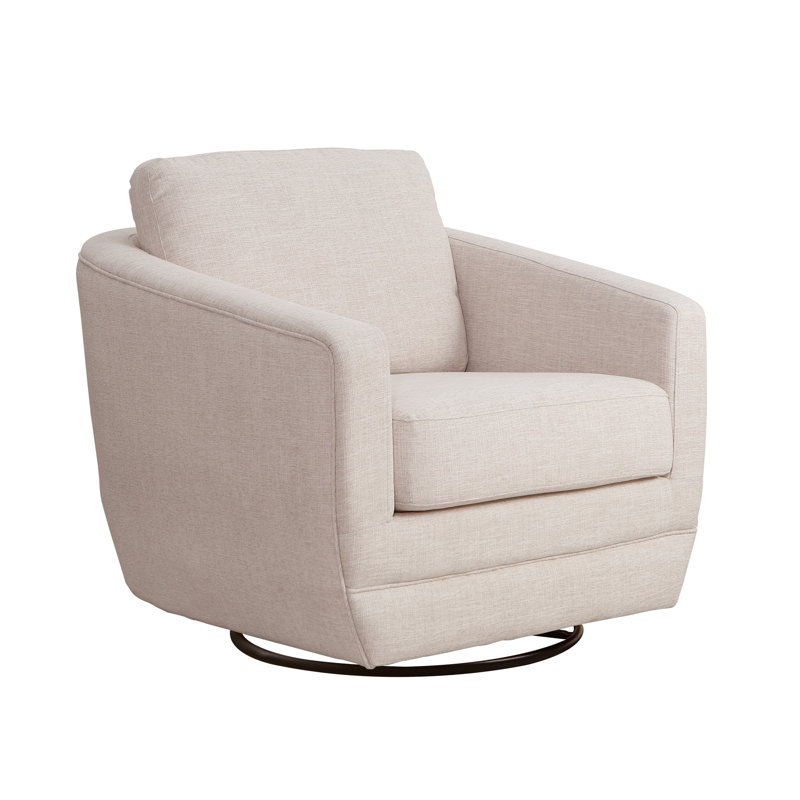 Gogh Swivel Glider, Beige Linen