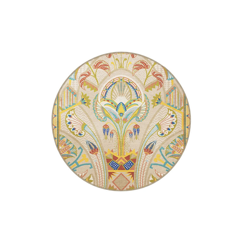 Multicolored Floral Themed Vintage Decorative Carpet With Flower Pattern, Rectangle 3'4" x 6'7"