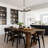 Mansurah 5-Light Shaded Wagon Wheel Black/Brass Chandelier