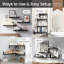 Tablettes murales flottantes, tablette murale flottante en bois pour livres et décoration, petit présentoir et organisateur peu encombrant (noir, ensemble de 3)-124498859