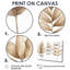 Ensemble de décorations murales Minimalist Tropical Beiges Leaves III - Plantes-107200175-107200181