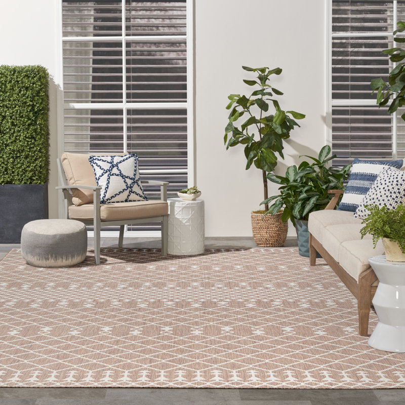 Tapis intérieur / extérieur Robbs, Rectangle 6 pi x 9 pi, Beige
