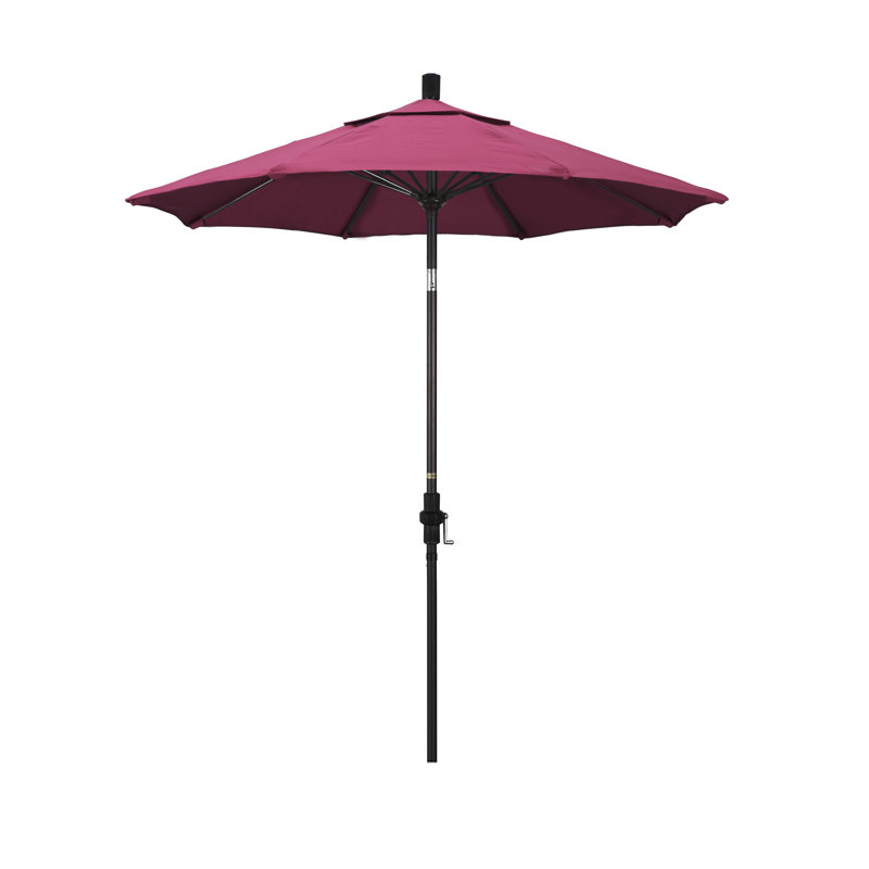 Parasol de marché 7,5 pi Brent, Noir, noir, noir, noir, Toile Sunbrella® rose vif
