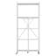 Tablette de rangement pliante avec roulettes