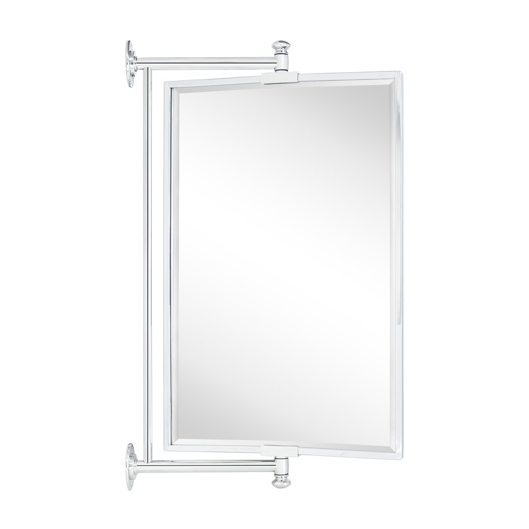 Corrente Pivot-N-View Squared Cornered Rectangle Mirror for Window Bathroom Vanity Winston Porter 
