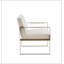 Fauteuil en polyester crème