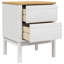 Paycen 45cm W Solid Wood Bedside Table-453535554