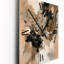 Colorful Symmetry I - Horloge murale abstraite-52381761