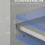 Armoire de salle de bain avec construction stable - Tablette et comptoir réglables gris H 70,22 po, grand rangement autoportant étroit pour divers endroits