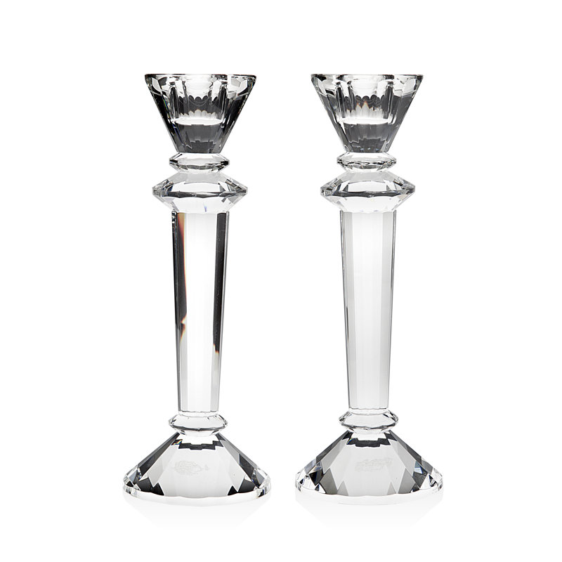 8'' H Lead Free Crystal Tabletop Candlestick