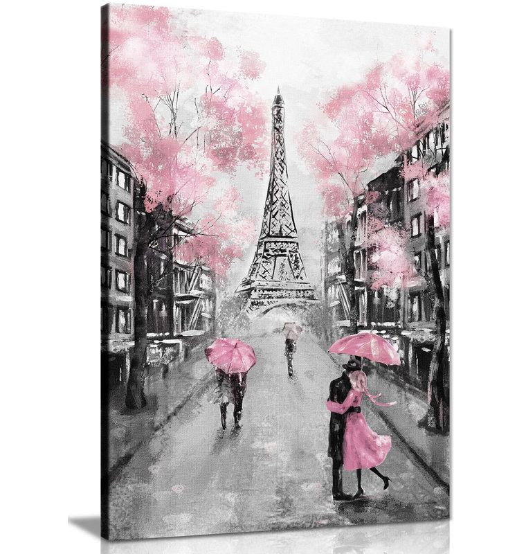 Paris - Wrapped Canvas Print, 91cm H x 61cm W