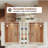 56"-60" W X 76" H Single Sliding Frameless Shower Door Clear Tempered Glass, Stainless Steel Accessories