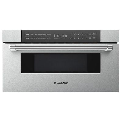 GASLAND CHEF COLLECTION 30-in 1.2-cu ft 1000-Watt Built-in Microwave Drawer Oven with Smart Sensor Cooking in Stainless Steel