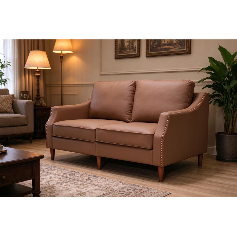 Havencrest Classic Loveseat Sofa Brown