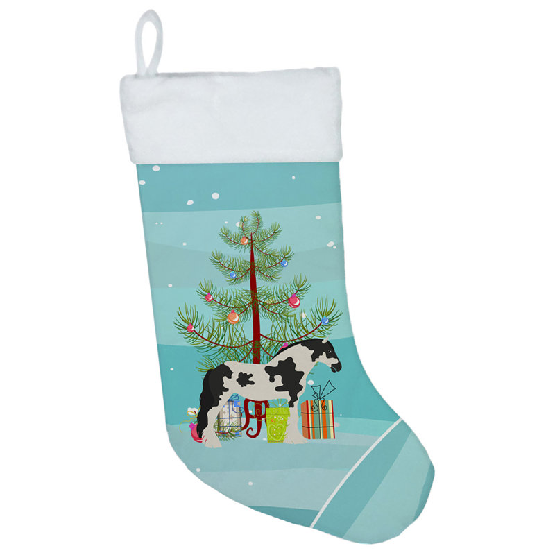 Chaussette de noël cyldesdale cheval