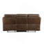 Canapé inclinable luxueux en cuir GEL Match avec console fonctionnelle et accoudoirs moelleux